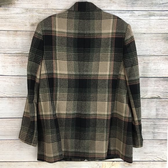 VTG White Stag Blazer Jacket Plaid Wool Blend - Picture 6 of 11